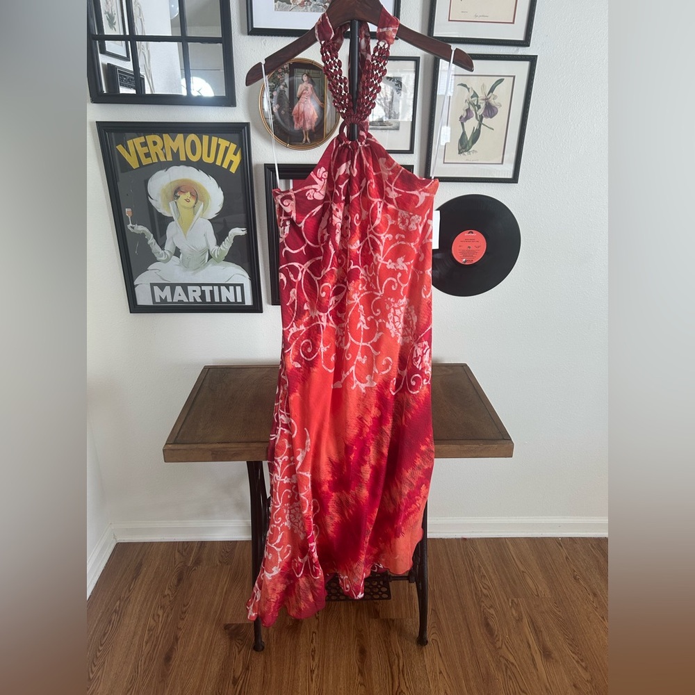 Y2K Rabbit Rabbit Rabbit Beaded Halter Top Dress